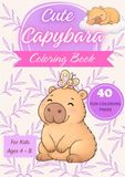 Cute Capybara Coloring Book