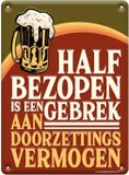 Paper dreams Metal signs - Half bezopen