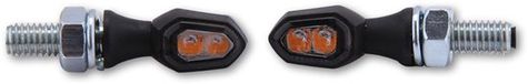 HIGHSIDER smart Crumb LED Clignotant Noir/Fumée E‑approuvé (set)