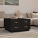 Maison Exclusive - Table basse noire, 80x80x45 cm, pin massif
