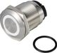 Tru Components TC-13224208 ONPOW6319F-10E/Q/W/12V/S Druktoets 36 V DC/AC 2 A 1x uit/(aan) Moment Wit IP65