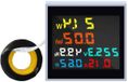 Digitale Vermogensmeter - Stroommeter Monitor - Energie Verbruik Meten - 6-in-1 Functies - 50-300V 100A - Zwart