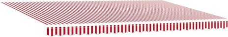 vidaXL Elektrische Zonneluifel 500 x 300 cm Polyester Blauw|Crème|Geel|Antraciet|Oranje