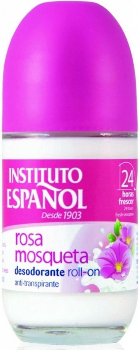 Instituto Espanol Wilde Roos Deo - Deodorant Vrouw - Anti Transpirant - Deo Roller Dames - 75 ml