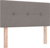 vidaXL - LED Hoofdbord - Taupe - Stof