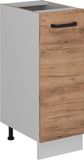 Vicco R-Line Apotheekkast – 30 cm WB Antraciet Krachtige eik goud