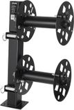 VEVOR Enrouleur de câble de soudage double, enrouleur de tuyau avec 2 bobines vides pour câble de soudage de 38,1 m 70 mm² / 45,7 m 50 mm², enrouleur de câble de soudage double manuel en acier avec goupille de verrouillage pour ateliers industriels