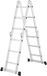 Hosel Échelle multifonctionnelle pliable 4 en 1 - 3,6 m