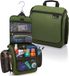 D&D Wanderlust Toilettas met Haak - Groen - Unisex - 6 liter - 10 vakken - Ophangbaar - Polyester
