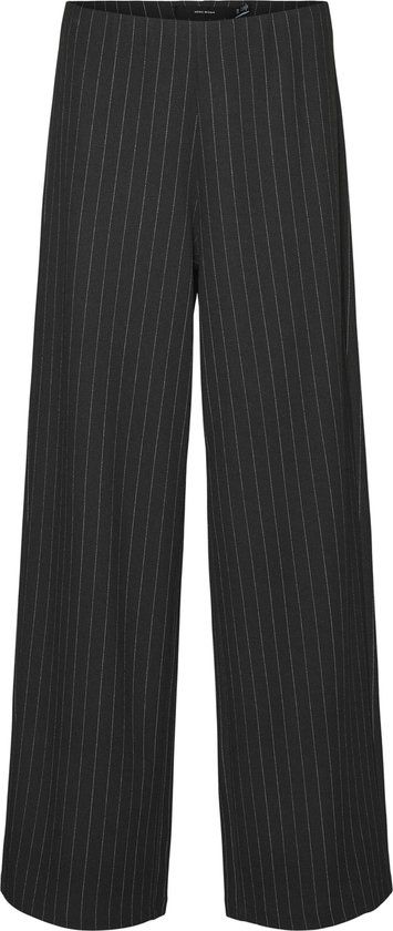 Vero Moda Vmberlin My Mw Wide Print Pant Noos - Obsidian/oatmeal - W26 X L30