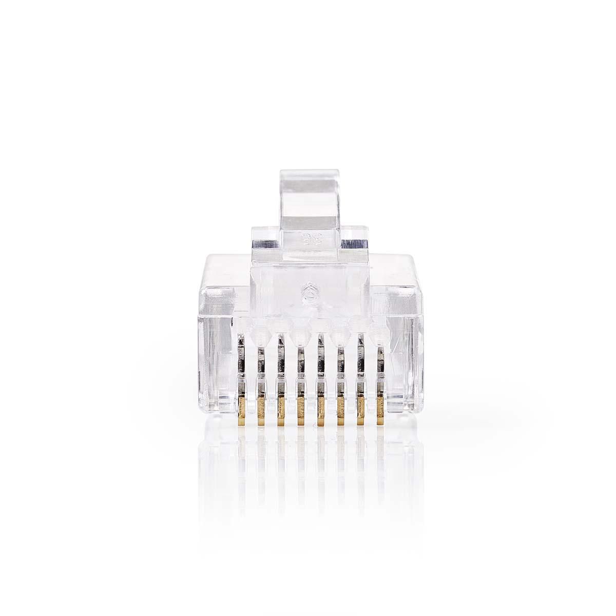 Nedis CCGB89304TP - RJ45 Connectors - 10 Pieces - Transparent