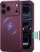 ESR Cyber Tough HaloLock Hoesje Geschikt voor Apple iPhone 17 Pro Max - Compatibel met MagSafe / Qi2 - Back Cover - Burgundy
