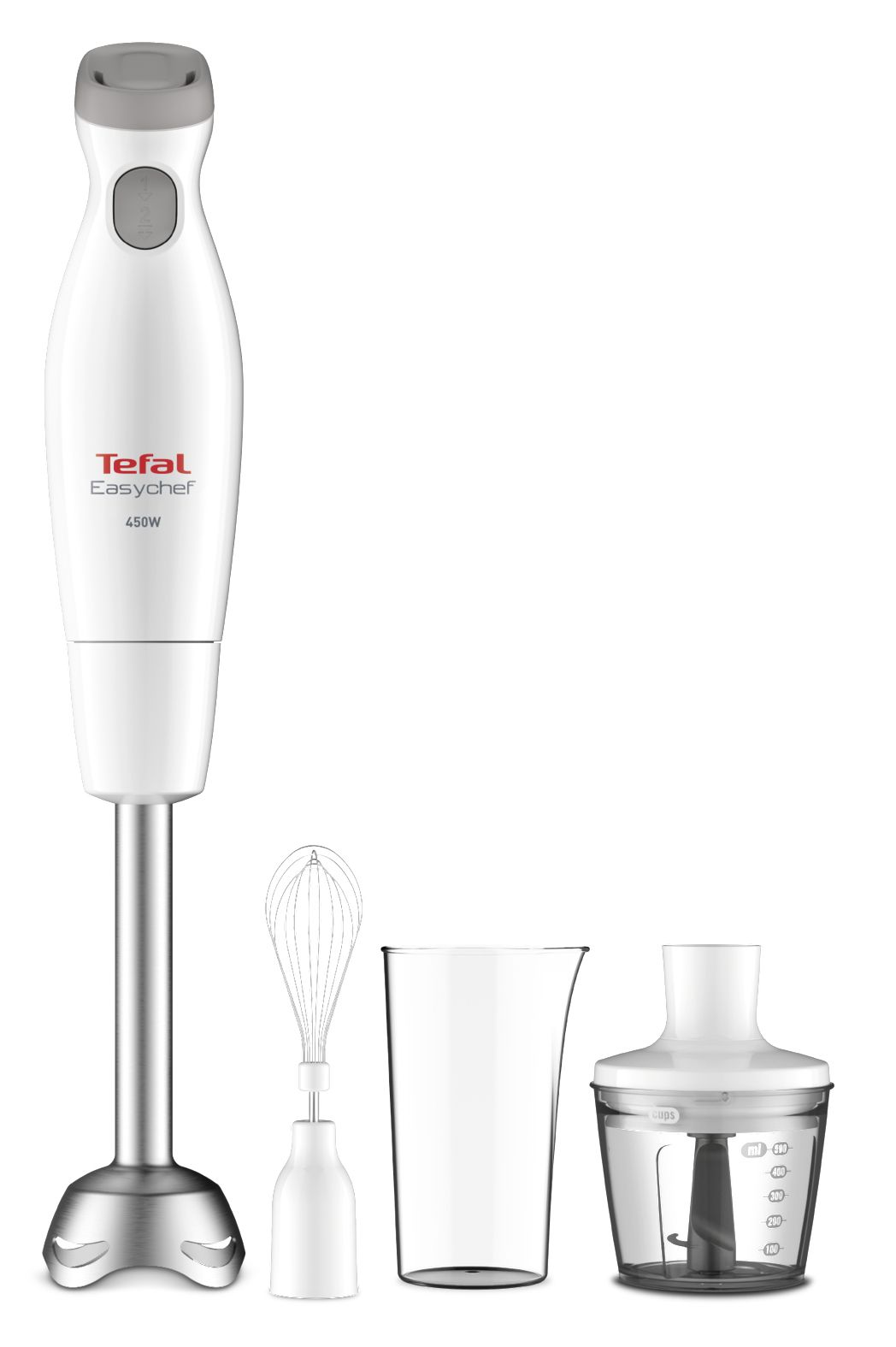 Tefal Easychef HB4531 - Staafmixer - 450W - Wit/RVS