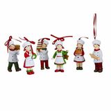 LOBERON Beeldje set van 6 Farzahn wit/rood/groen