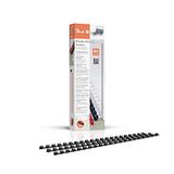 Peach Plastic bindruggen A4-6mm - 25 vellen - 100 stuks - zwart - PB406-02