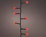 Lumineo LED Cherry Lights 750 cm Noir/Rouge