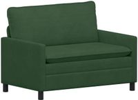 vidaXL Bank Jungle Groen 126 x 81 x 87,5 cm Stof