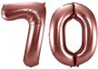 Folat Verjaardag Leeftijd folieballon - 70 jaar - rosé goud - 86 cm