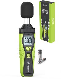 Gadgetplace Professionele Decibelmeter met Beschermhoes - Incl. Batterijen - 30 dB tot 130 dB - Digitale geluidsmeter - Professionele Geluidsmeting