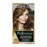 L'Oréal Préférence Permanente Haarkleuring 5.0 Lichtbruin - 2 x 1 stuk - Voordeelverpakking