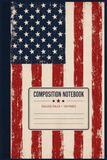 Vintage American Flag Composition Notebook