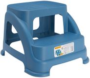 Storage Solutions Opstapkrukje - 2 tredes - blauw - kunststof - 43 x 37 x 28 cm - tot 150 kg