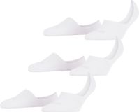 FALKE Step 3-Pack onzichtbar katoen multipack footies dames wit - maat 37-38