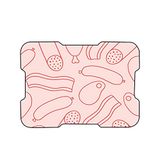 Bonamaison, Digitaal bedrukte muismat, antislip onderkant, voor kantoor en thuis, afmetingen: 22x18 cm