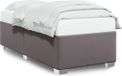vidaXL Bedframe Kunstleer Grijs 90x190 cm