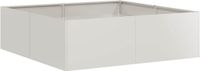 vidaXL Jardinière 100x100x30 cm Acier inoxydable
