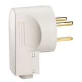 Legrand 055802 stekker 2P+T met zijdelingse uitgang per eindstuk met kabelbinders, 32 A