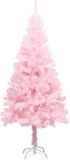 vidaXL Sapin de Noël artificiel avec support 120 cm PVC rose