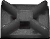 TRU COMPONENTS Bevestigingssokkel 541189 4-voudige invoeging Zwart 50 stuk(s)