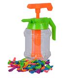 Simba 107796090 Waterbommen vulfles, met pompfunctie en geïntegreerde knoophulp, 100 waterbommen, vulvolume 1,4 liter, waterspeelgoed