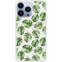 Apple iPhone 13 Feuilles de monstera Verstevigd hoesje met sublimatie bedrukking