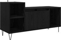 vidaXL TV-kast, 100 x 35 x 55 cm, zwart, eikenlook, houtvezel