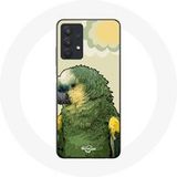 Maniacase Hoesje voor Samsung Galaxy A32 5G Amazone papegaaien groen