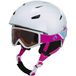 TECNOPRO Enfants Pulse JR HS-016 + Freeze 2 skihelm, wit/roze XXS