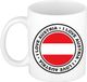 Bellatio Decorations Koffiemok Oostenrijk - Vlag - I Love - 300 ml - Keramiek - Wit