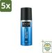 Vogue Hommes Spray déodorant bleu nordique - 5 x 150 ml
