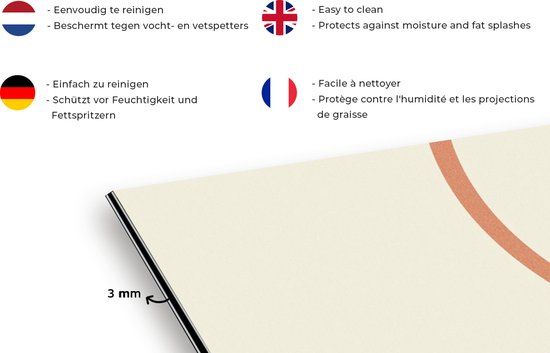 KitchenYeah Spatscherm keuken - Man - Vrouw - Liefde - Retro - Keuken - Spatwand - 120x60 cm - Achterwand keuken