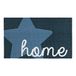 Zala Living Deurmat, schoonloopmat, decoratiemat, polyamide 50 x 70 x 0,7 cm blauw