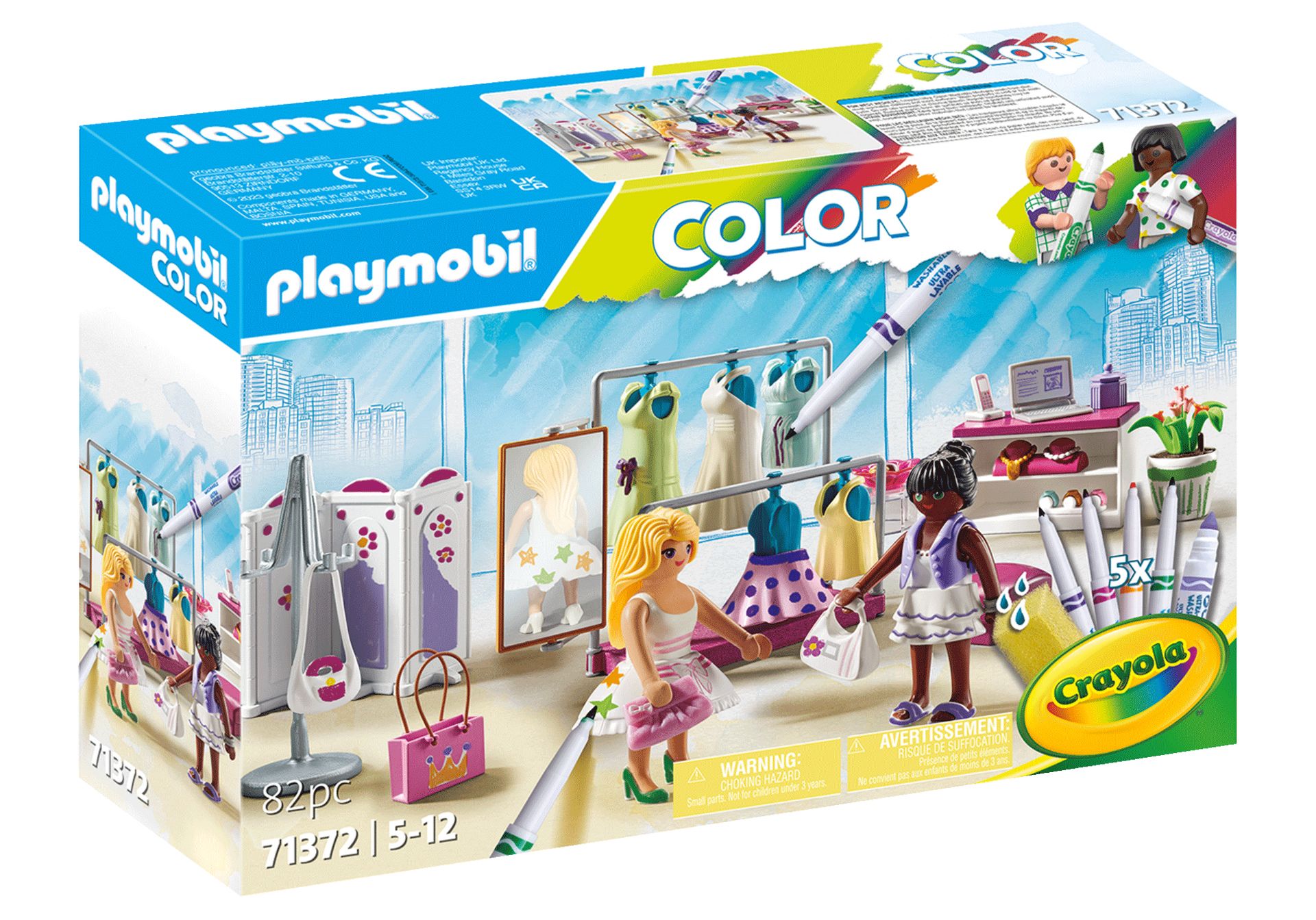 PLAYMOBIL Color: Modeboetiek - 71372 - Fashion - 5-12 jaar - 82 stuks
