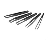 neoLab 2-1215 Antistatische pincetten zonder tanden, recht, 6 mm, metaal