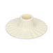 Bougeoir coquillage, porcelaine, ondulé, silex, Ø10,2X3,2 CM
