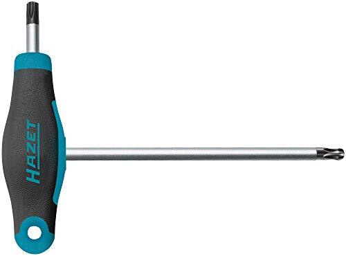HAZET Hoekschroevendraaier (kort en lang lemmet voor flexibel gebruik, torx-profiel, grootte: T25) 829KKT-T25, donkerblauw