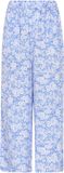 Usha Broek blauw / lichtgrijs / wit