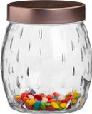Urban Living Voorraadpot Beau - 1L - Glas - Koperen Deksel