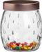 Urban Living Voorraadpot Beau - 1L - Glas - Koperen Deksel