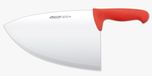 Arcos Hakmes Slagersmes - Nitrum Roestvrij Staal 11" Blade - Polypropyleen Handvat - Zilver - Kleuridentificatiesysteem - Heavy Duty & Hygiënisch - Serie 2900 - Rode Kleur